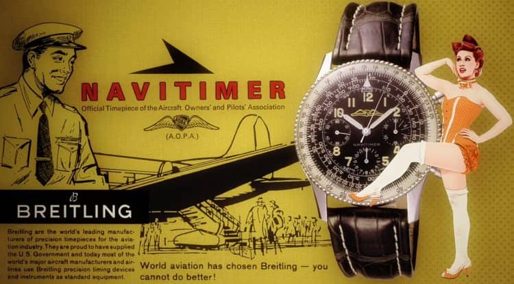 Vintage Breitling Navitimer Ad