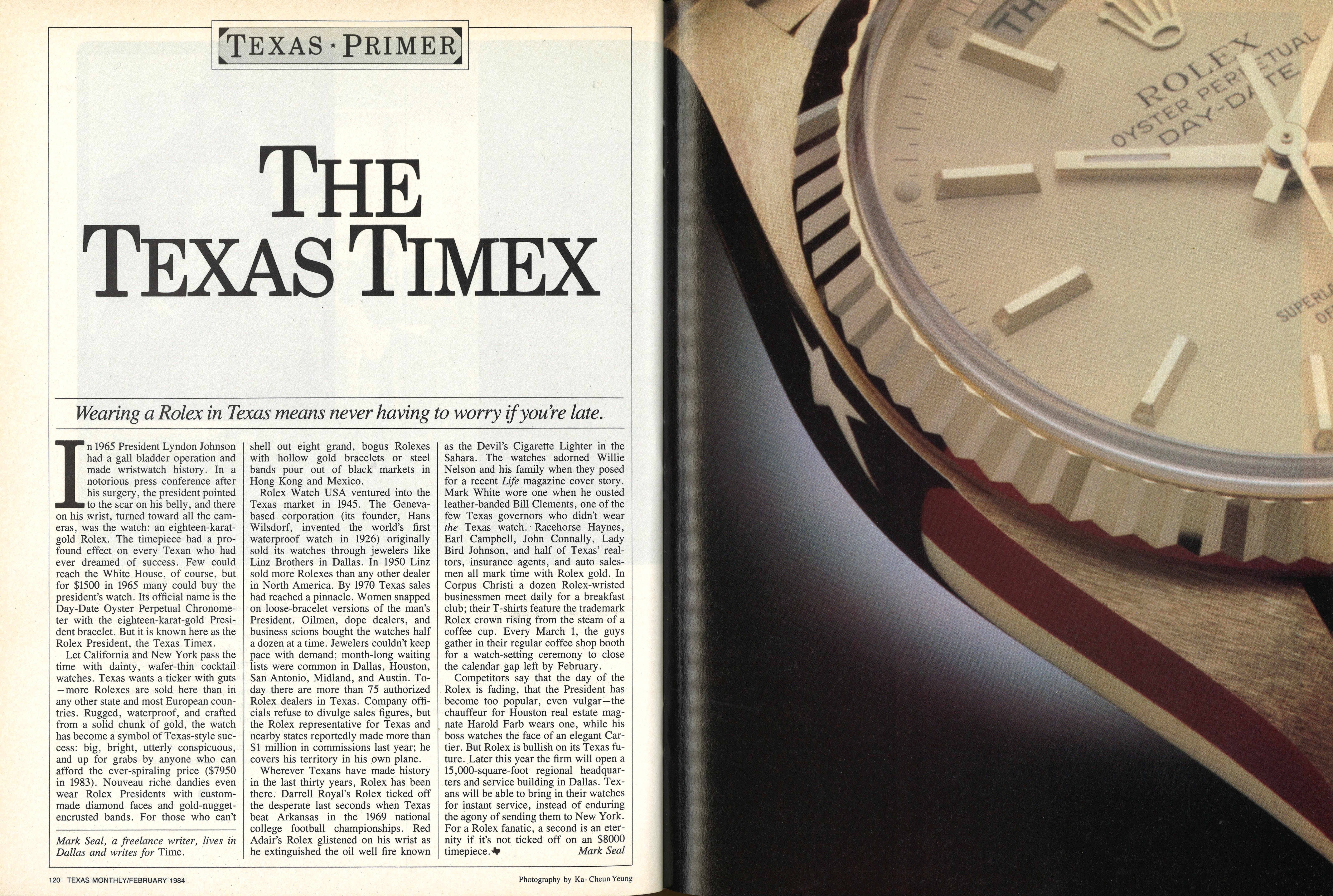 Rolex Day-Date Texas Timex