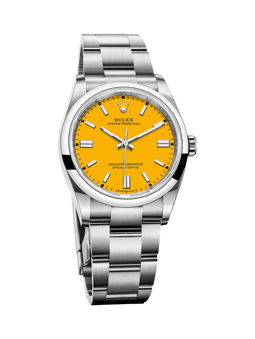 Rolex Oyster Perpetual 36 Ref 126000 Yellow Dial