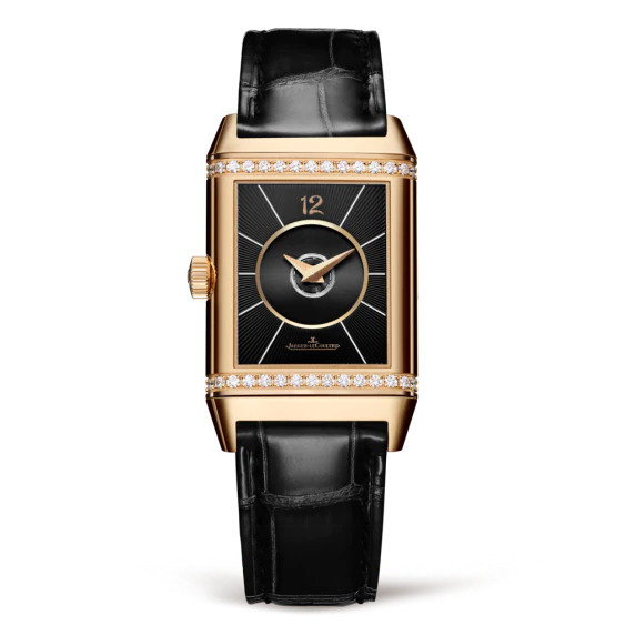 JLC Reverso Classic Duetto Gold Front